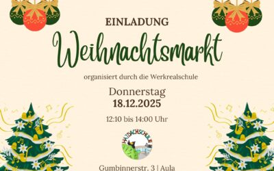 Einladung zum Weihnachtsmarkt